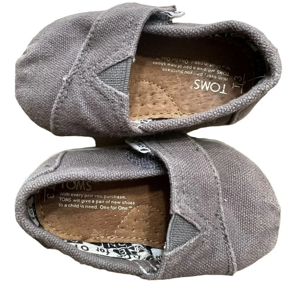 Toms T3 Ash Grey Toddler Shoes